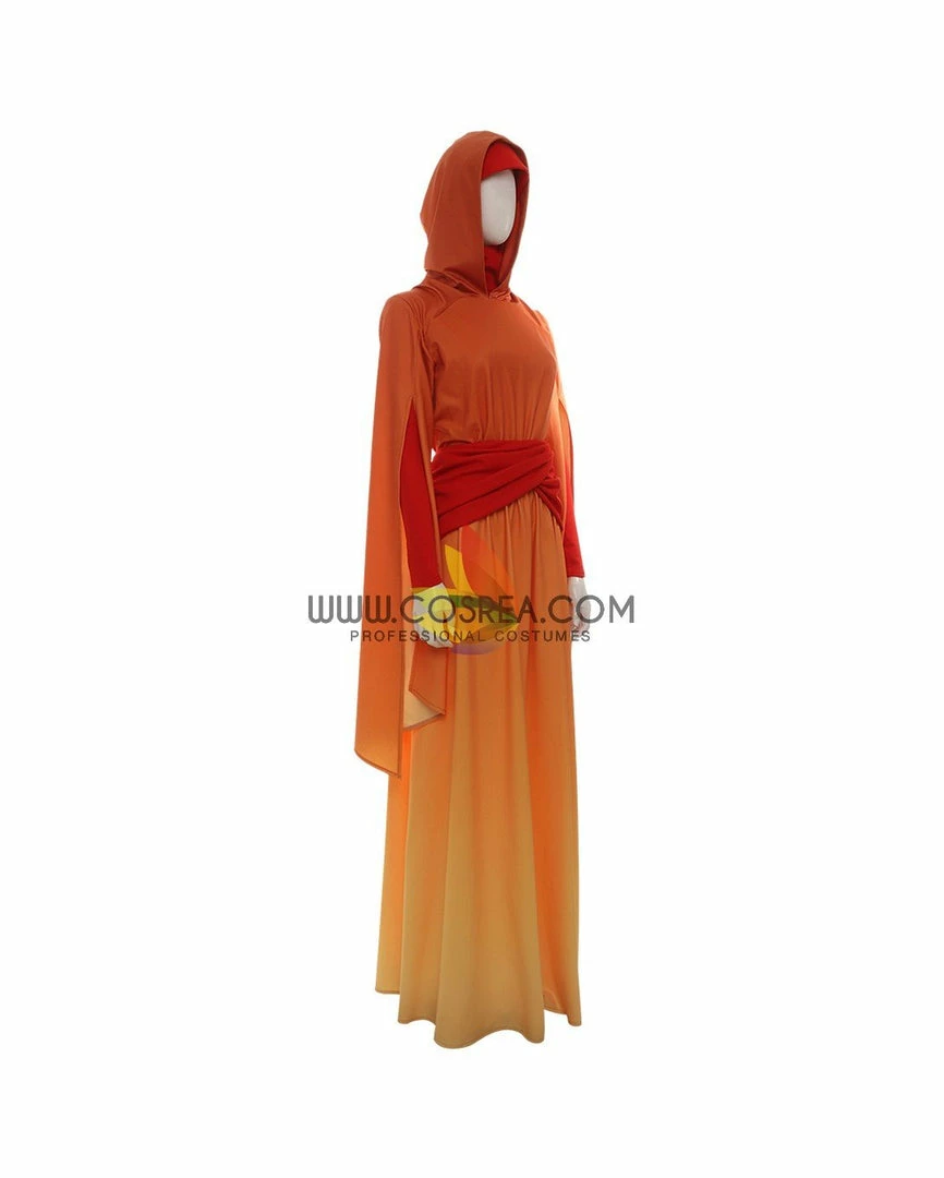 Cosrea Star Wars Padme Amidala Flame Colored Robes Cosplay Costume TV & Movies