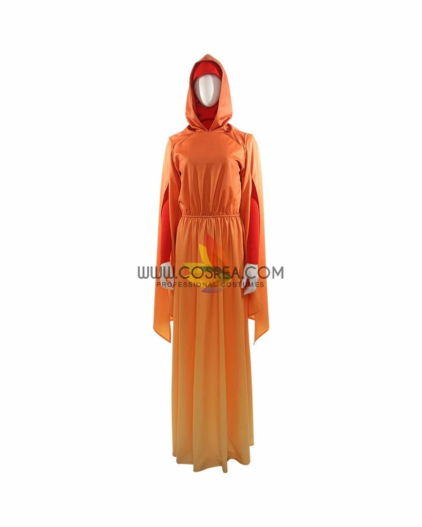 Cosrea Star Wars Padme Amidala Flame Colored Robes Cosplay Costume TV & Movies