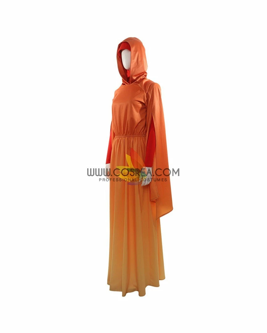 Cosrea Star Wars Padme Amidala Flame Colored Robes Cosplay Costume TV & Movies
