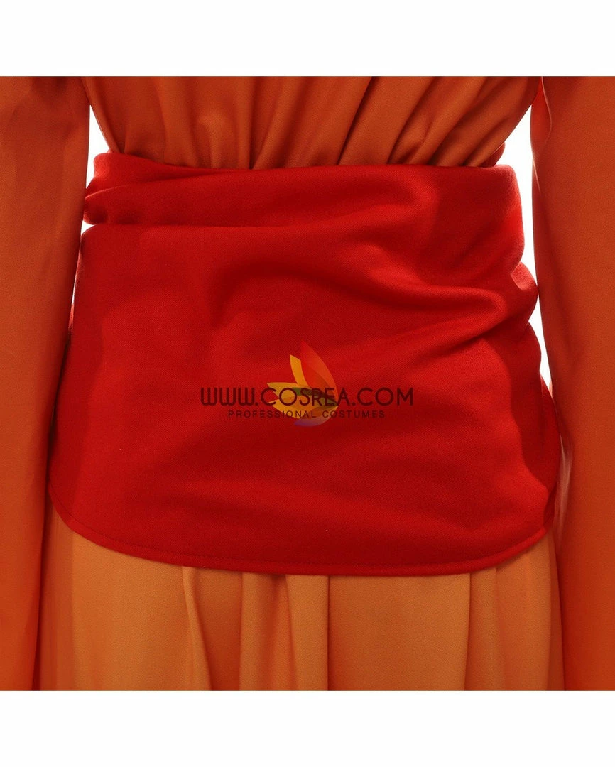 Cosrea Star Wars Padme Amidala Flame Colored Robes Cosplay Costume TV & Movies