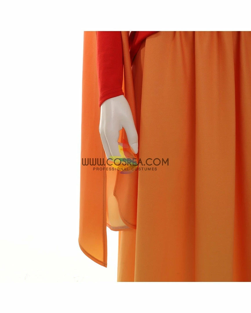 Cosrea Star Wars Padme Amidala Flame Colored Robes Cosplay Costume TV & Movies