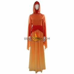 Cosrea Star Wars Padme Amidala Flame Colored Robes Cosplay Costume TV & Movies