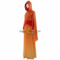Cosrea Star Wars Padme Amidala Flame Colored Robes Cosplay Costume TV & Movies