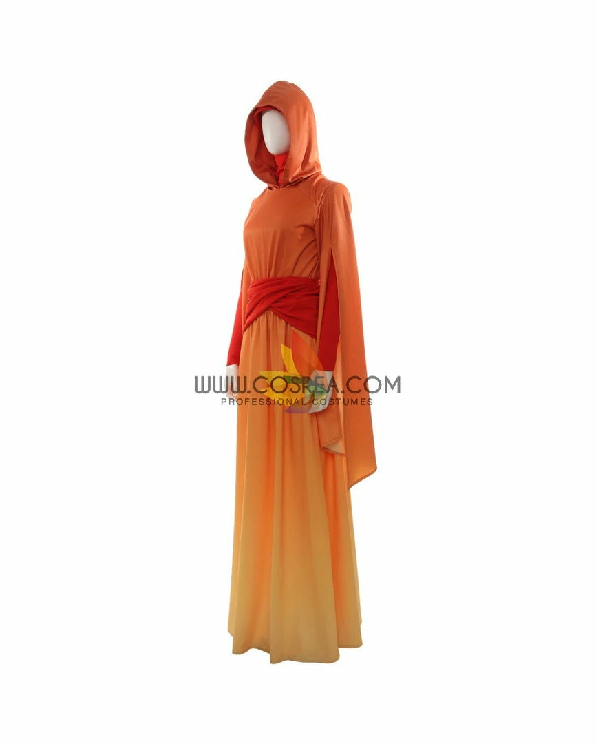 Cosrea Star Wars Padme Amidala Flame Colored Robes Cosplay Costume TV & Movies