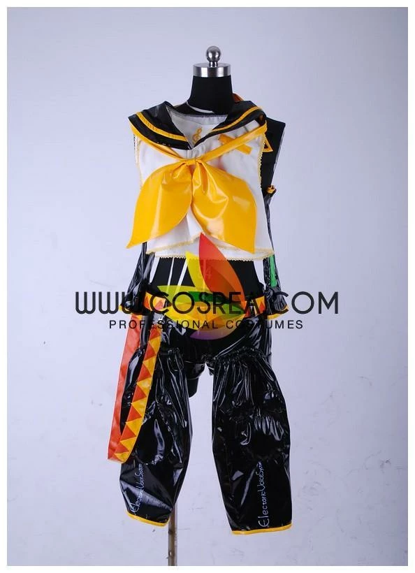 Cosrea Vocaloid Rin PU Leather Cosplay Costume