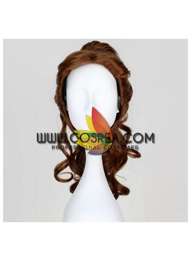 Cosrea Beauty And Beast Princess Belle Ponytail Curl Cosplay Wig Cosplay Wigs