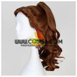 Cosrea Beauty And Beast Princess Belle Ponytail Curl Cosplay Wig Cosplay Wigs