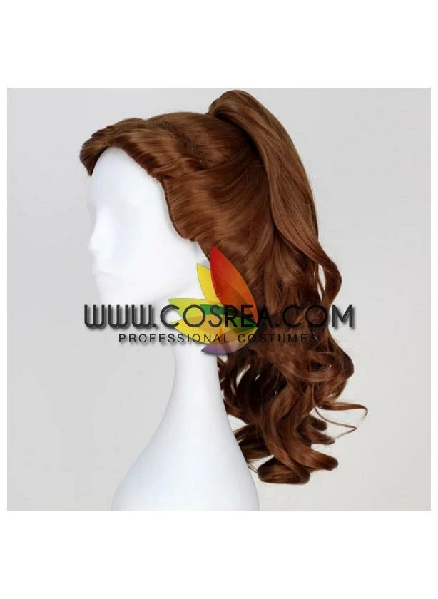 Cosrea Beauty And Beast Princess Belle Ponytail Curl Cosplay Wig Cosplay Wigs