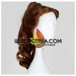 Cosrea Beauty And Beast Princess Belle Ponytail Curl Cosplay Wig Cosplay Wigs