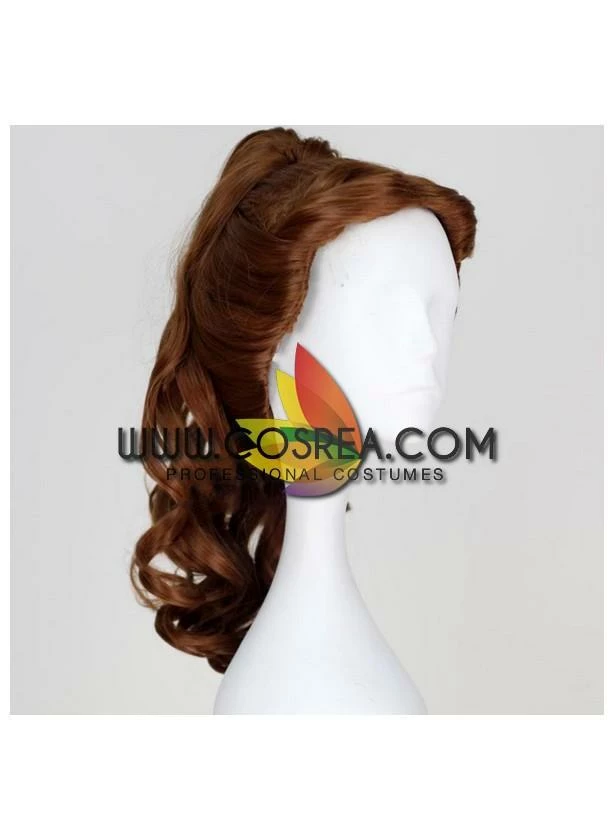 Cosrea Beauty And Beast Princess Belle Ponytail Curl Cosplay Wig Cosplay Wigs