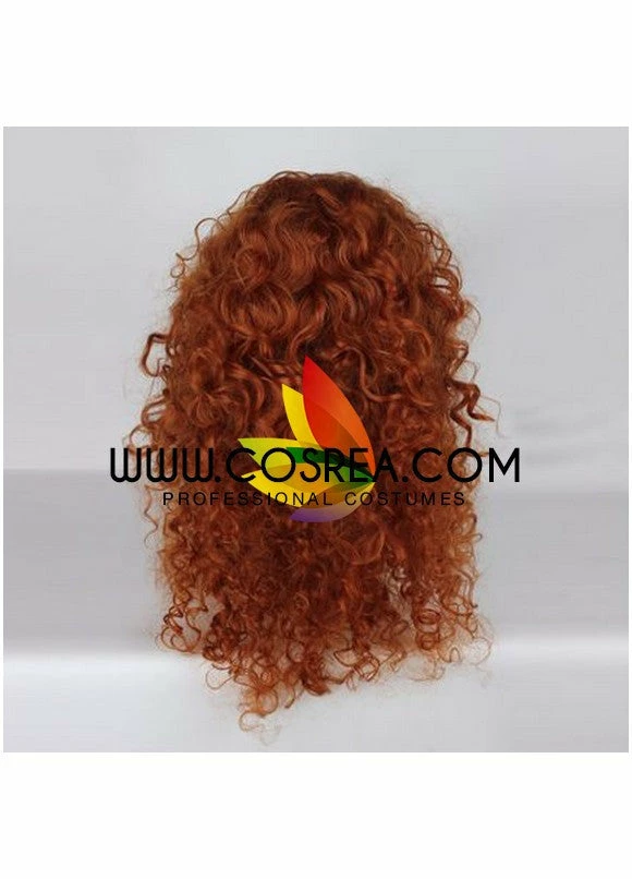 Cosrea Brave Merida Dark Curl Cosplay Wig