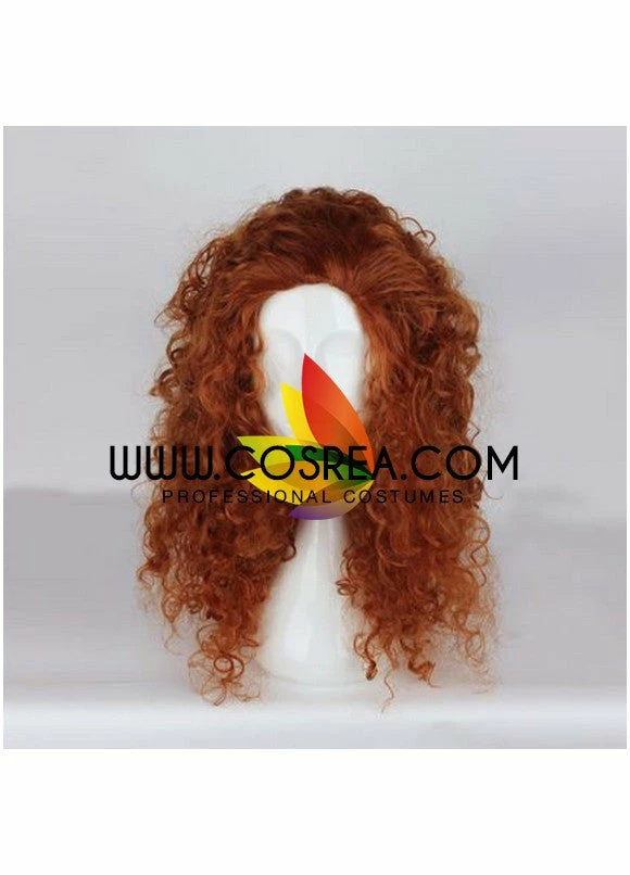 Cosrea Brave Merida Dark Curl Cosplay Wig