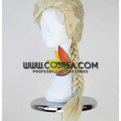 Cosrea Cosplay Wigs Frozen Elsa Champagne Braided Cosplay Wig