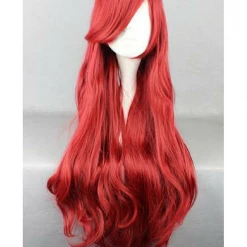 Cosrea Cosplay Wigs Little Mermaid Ariel Wine Red Cosplay Wig