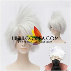 Cosrea Cosplay Wigs Naurto Kakashi Silver White Cosplay Wig
