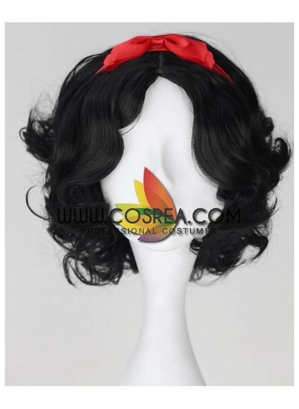 Cosrea Cosplay Wigs Snow White Natural Black Cosplay Wig