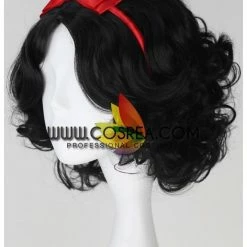 Cosrea Cosplay Wigs Snow White Natural Black Cosplay Wig