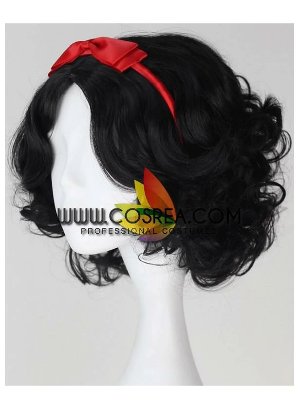Cosrea Cosplay Wigs Snow White Natural Black Cosplay Wig