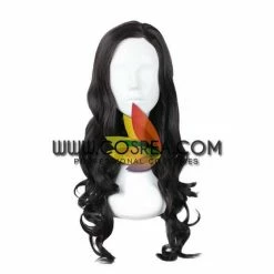 Cosrea Cosplay Wigs Wonder Woman Natural Black Curl Cosplay Wig