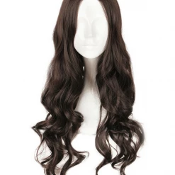 Cosrea Wonder Woman Natural Dark Brown Curl Cosplay Wig